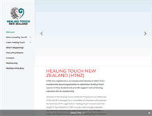 Tablet Screenshot of healingtouchnz.com